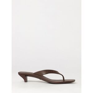 Gucci Women Gucci Vittoria Rubber Thong Sandals With Low Heel